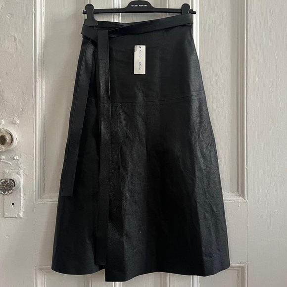 Proenza Schouler Leather Wrap Skirt *New w Tags*